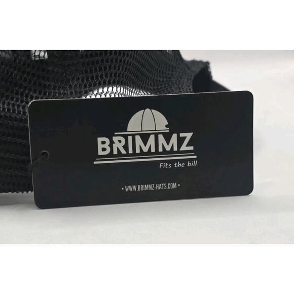 Brimmz Black White Stripes Snapback Cap Trucker‎ Hat Mesh Teens - Picture 7 of 11